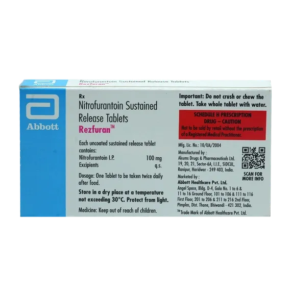 rezfuran 100mg tablet 14's